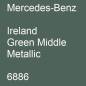 Preview: Mercedes-Benz, Ireland Green Middle Metallic, 6886.